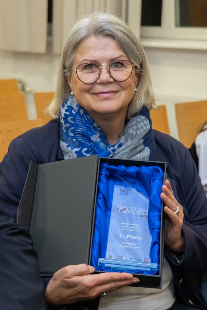 1. Preis beim Bezirks Business Award für den 4. Bezirk