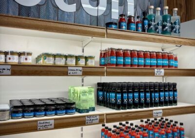 Marktraum - blün Gemüse verarbeitet